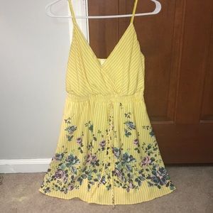 Yellow floral dress